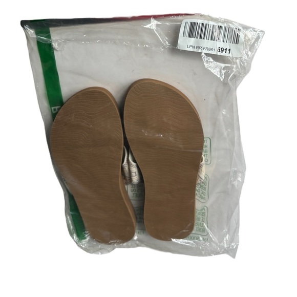 REEF Spring Woven Women's vintage white Sandals Arch Support NWOT flip flop | 10 - Picture 10 of 11